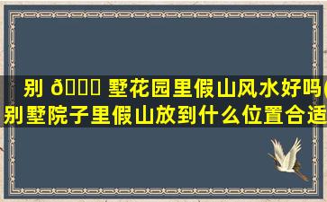 别 🐋 墅花园里假山风水好吗(别墅院子里假山放到什么位置合适)